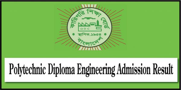 Polytechnic Diploma Admission Result 2021-22